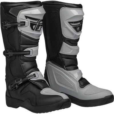 Fly Racing Maverik LT Boots - Grey/Black - Size 11 364-66111 - Image 1 of 4