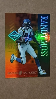2003-LEAF LIMITED-RANDY MOSS BRONZE SPOTLIGHT PARALLEL /150-VIKINGS - Image 1 of 4