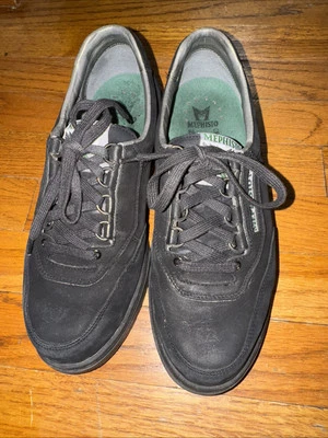 Tenis para mujer Mephisto Rush de cuero nobuck negro talla 8,5 Foto 1 de 4