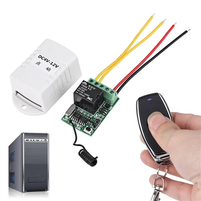 Für Computer-Funkrelais-Fernsteuerung Ein-Tasten-Schalter-Empfänger-Sender - Bild 1 von 4