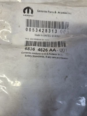 NUEVO Original OEM Mopar Jeep 68364626AA "Jeep" Placa de identificación Parrilla delantera Emblema Insignia Foto 1 de 2
