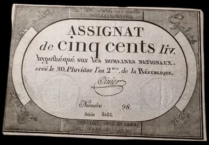 Assignat 500 Livres - Bild 1 von 1