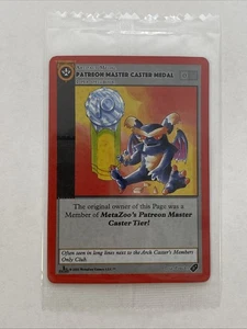 Metazoo 2021 Patreon Master Caster Medal Promo - VERY Rare! - Sealed - Picture 1 of 12