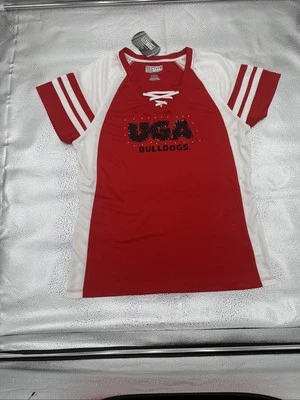 GEORGIA BULLDOGS NUEVA NCAA MAJESTUOSA MUJER MODA JERSEY XL Foto 1 de 3