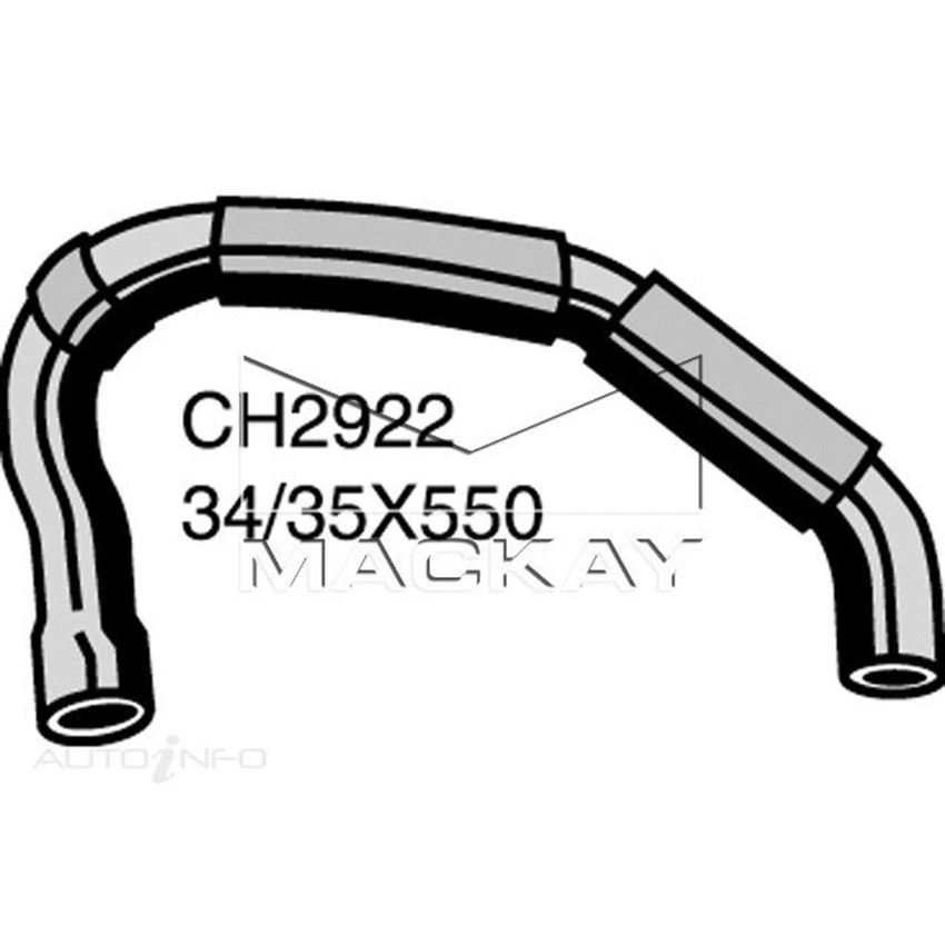 Mackay CH2922 Radiator Lower Hose For Daihatsu Rocky . 2.8L I4 Diesel Man&Auto - image 1 of 1