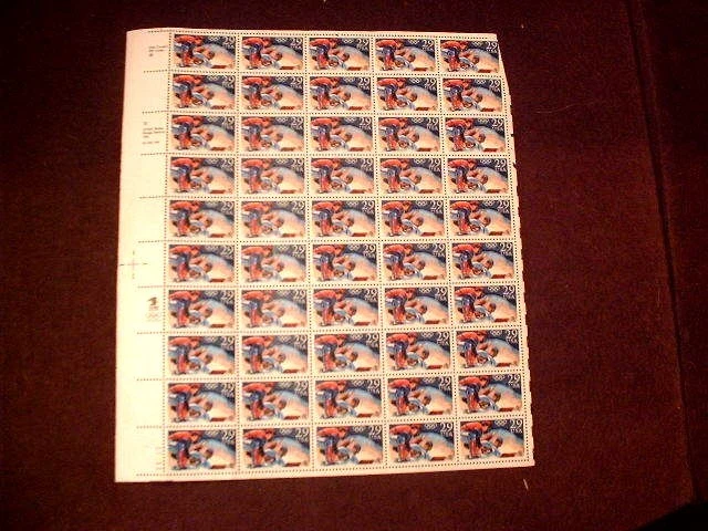 Full Sheet of 50 1992 29c Olympic Baseball Stamps MNH - Image 1 of 2