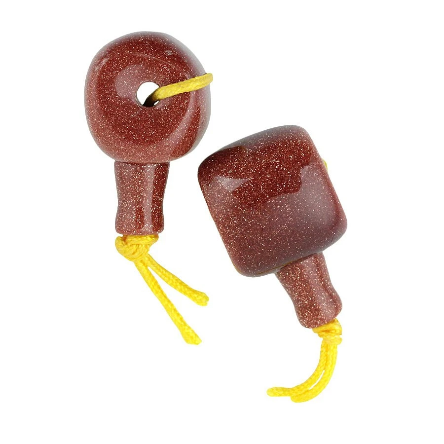 Dakota Stones Goldstone 14mm Mala Guru Bead Gemstones. GLD14MAL - Image 1 of 1