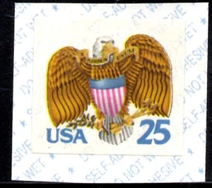 U S SCOTT 2431 - 25¢ EAGLE AND SHIELD SELF ADHESIVE SINGLE MNH - Picture 1 of 1