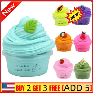 NUOVO soffice melma cotone caramelle fango fiamma nuvola stucco sollievo stress regali per bambini - Foto 1 di 20