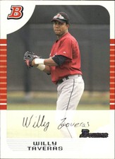 2005 Bowman Draft White Houston Astros Baseball Card #11 Willy Taveras /225