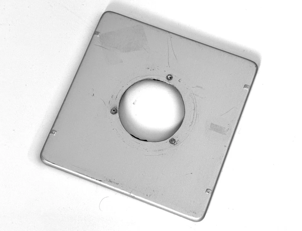 OEM #0 93x94mm Clear Anodized Lensboard for Graphic Graflex - Image 1 of 1