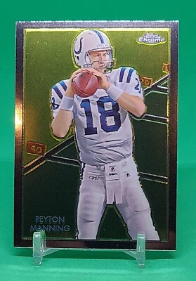2009 Topps Chrome Peyton Manning C40 Chicle Indianapolis Colts  - Image 1 of 2