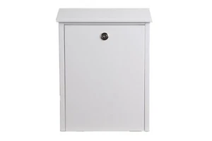 Buzón Allux 200, buzón, buzón con cerradura de cilindro en blanco - Imagen 1 de 2