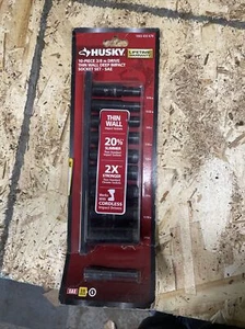 Husky 3/8 in. Drive Thin Wall 10 Piece SAE Deep Impact Socket Set. 1003 433 676. - Picture 1 of 3