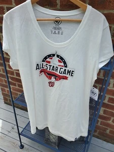MLB T-shirt 2018 All Star Game Official Logo Tee Women's Size XXL (2XL) Red NATS - Picture 1 of 7
