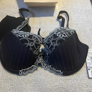 Corin Topaz Black Underwired Padded Push Up Bra 36B. Brand New in Box - Picture 1 of 3