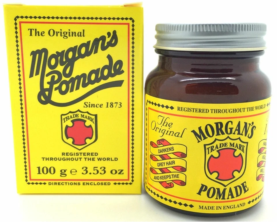 MORGAN'S The Original Morgans Mens Hair Dye Pomade Wax Darkening Control Cream Men 100g