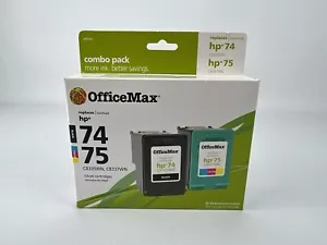 OfficeMax Replaces HP Black 74 & Tri Color 75 Inkjet Cartridges EXPIRED - Picture 1 of 5