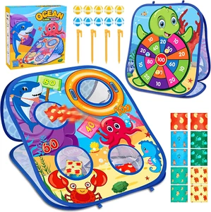 Animal Bean Bag Toss Game – Outdoor Party Toy Gift for Kids Ages 3-6 - Picture 1 of 12
