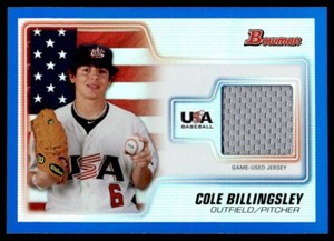 2010 Bowman Draft Picks & Prospects  USA Baseball Jerseys Blue Cole Billingsley