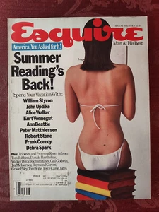 ESQUIRE August 1985 Frank Conroy Kurt Vonnegut John Updike William Styron - Picture 1 of 1