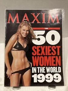 MAXIM - 50 SEXIEST WOMEN IN THE WORLD 1999 - ANDERSON - JOLIE - HURLEY - LOPEZ - Picture 1 of 1