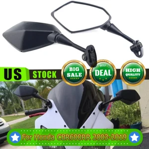 2pcs Left & Right Rearview Mirrors For Honda CBR300R 2014-2018 CBR500R 2013-2019 - Picture 1 of 12