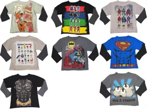 DX-xtreme Infant and Toddler Boys Long Sleeve Layered Look T - Shirt Tee Top - Picture 1 of 17