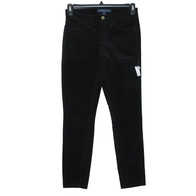 Calça skinny Tribeca feminina Tommy Hilfiger veludo preto defeito tamanho 4 B53 - Imagem 1 de 4
