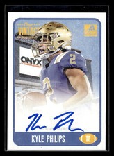 2021  Onyx Vintage College Football #CAKP Kyle Philips Rookie Auto /400 Blue