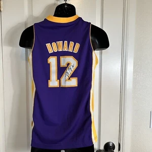Dwight Howard Adidas L A Lakers NBA Basketball Jersey Size Med 10/12 autograph - Picture 1 of 7