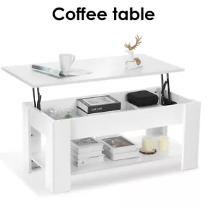 Kaffeetisch Couchtisch Sofatisch höhenverstellbar Wohnzimmertisch ausziehbar MDF - Bild 1 von 18