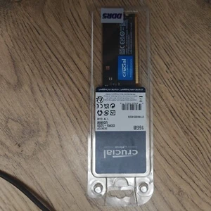 CRUCIAL 16GB RAM 1x16GB DDR5 5200MHz Desktop UDIMM Memory, CT16G52C42U5 CL42 NEW - Picture 1 of 2