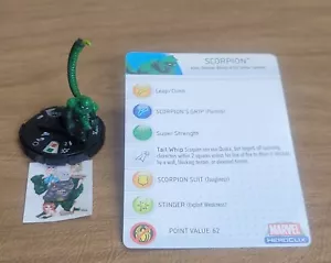 =HeroClix Marvel WEB OF SPIDER-MAN Scorpion 037 con tarjeta = - Imagen 1 de 1