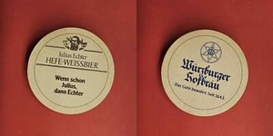 Würzburger Hofbräu Wenn schon Julius, dann Echter Brauerei Bierdeckel Bier - Bild 1 von 1