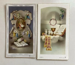 Vintage Paar italienische Gerffert katholische Gebetskarten unbenutzt Italien - Bild 1 von 1