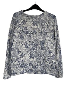 Sudadera BARBOUR Jumper Talla 10 Dalgetty Sobrecapa Blanca Azul Se adapta a 8 12 - Imagen 1 de 9