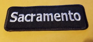 Parche bordado Sacramento California aprox. 1,5" x 4" - Imagen 1 de 3