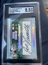 2007 Playoff National Treasures Super Bowl Signatures Cut AutoJoe Namath 25/25