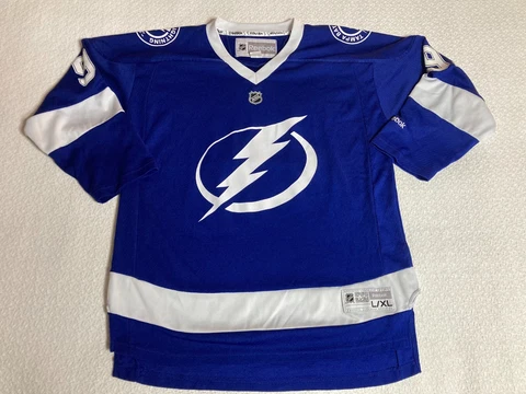 Reebok Steven Stamkos #91 Tampa Bay Lightning NHL Youth Hockey Jersey L/XL Cover