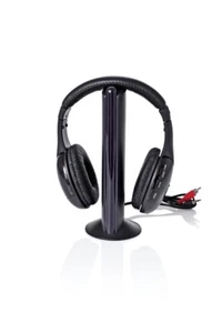 Auriculares TV Inalámbricos 8 Metros Alcance Alimentado por Batería Radio Integrada - Imagen 1 de 5