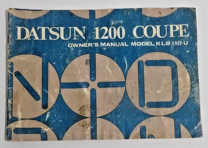 1971 Datsun 1200 coupe owner's manual - Picture 1 of 1