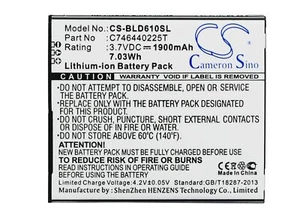 Replacement Battery For BLU 3.7v 1900mAh / 7.03Wh Mobile, SmartPhone Battery - Picture 1 of 1