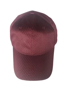 Maroon Mesh Hat Baseball Cap Breathable Outdoor Red Adjustable Hook Loop - Picture 1 of 3