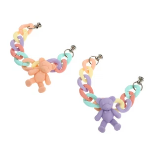 2 Pcs Mobilfunkkoffer Bear Strips Telefon Hängendes Armband Telefonkofferdekor - Zdjęcie 1 z 12