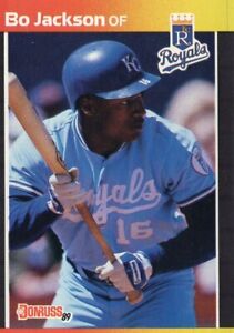 1989 Donruss Bo Jackson Baseball Card #208 Kansas City Royals
