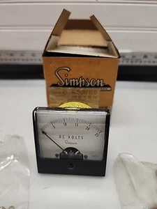 LOOK! Simpson 1227 Analog Panel Meter 0-25 VOLTS DC - Picture 1 of 12