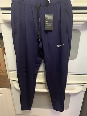 Nike Dri Fit Phenom Knit LARGE Running Pants Purple BV4813-521 joggers tech - Image 1 of 4