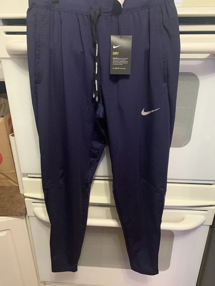 Nike Dri Fit Phenom Knit LARGE Running Pants Purple BV4813-521 joggers tech - Image 1 of 4