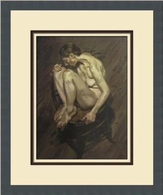Lucian Freud Mujer Desnuda en Silla Estampado Enmarcado Personalizado Foto 1 de 2